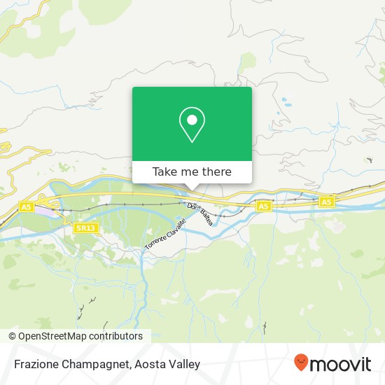 Frazione Champagnet map