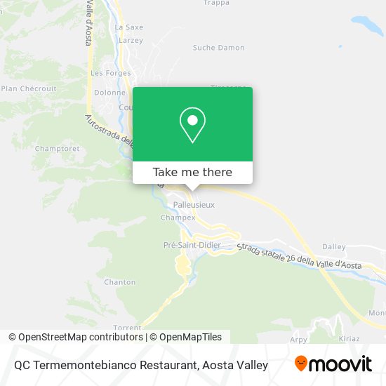 QC Termemontebianco Restaurant map