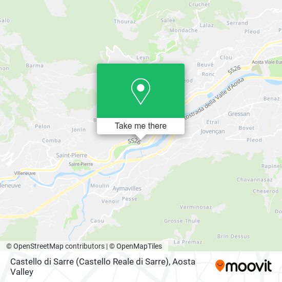 Castello di Sarre map