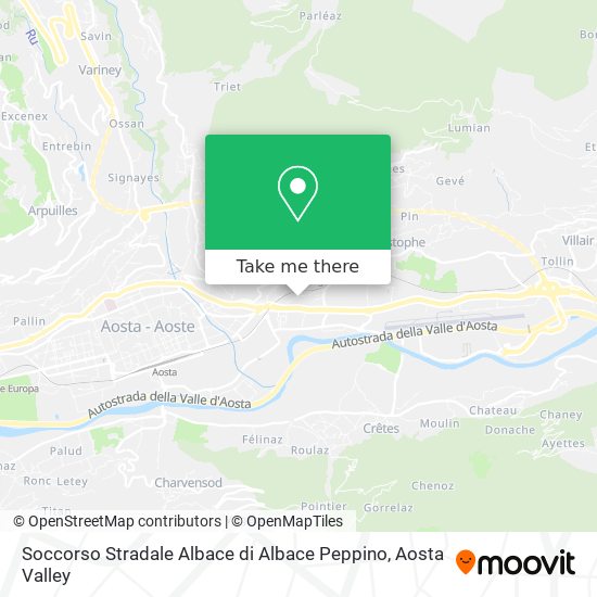 Soccorso Stradale Albace di Albace Peppino map