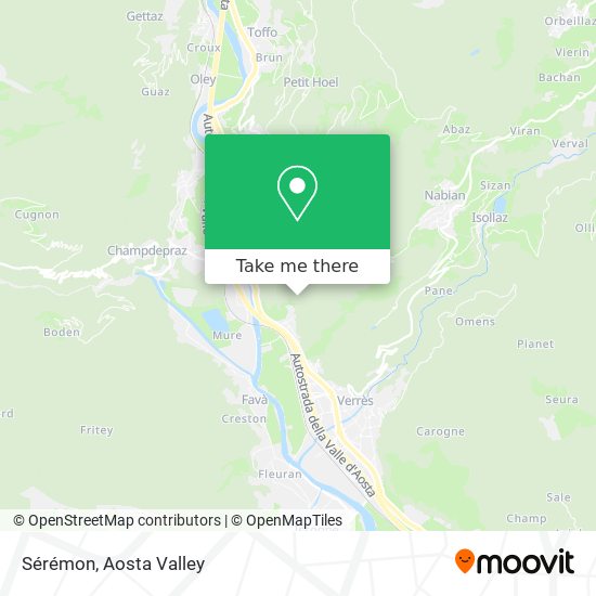 Sérémon map