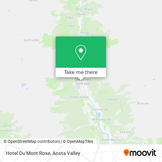 Hotel Du Mont Rose map