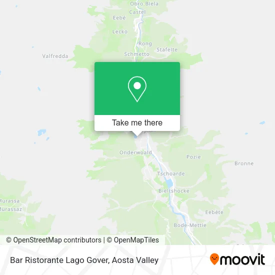 Bar Ristorante Lago Gover map