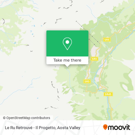 Le Ru Retrouvé - Il Progetto map