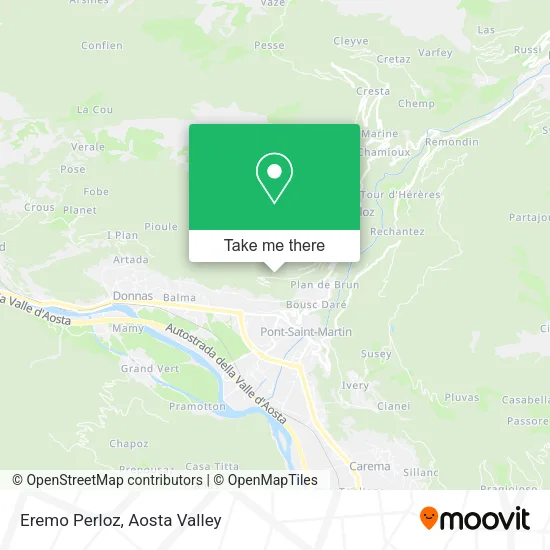 Eremo Perloz map