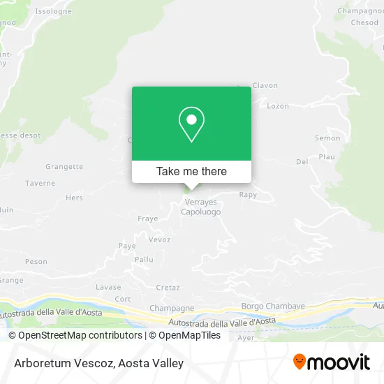 Arboretum Vescoz map