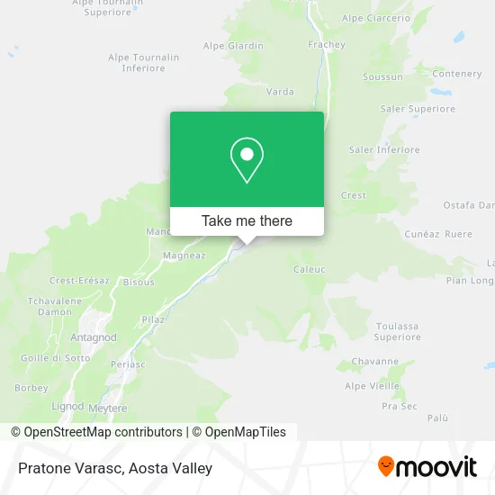 Pratone Varasc map