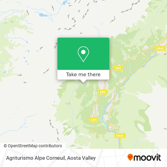 Agriturismo Alpe Corneuil map