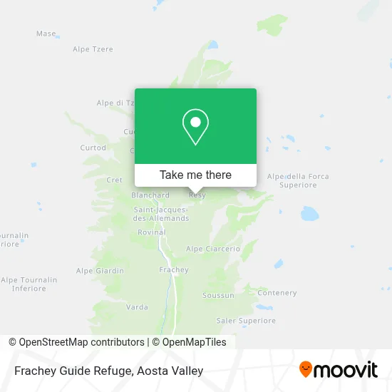 Frachey Guide Refuge map