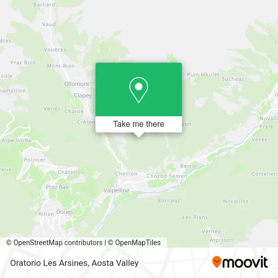Oratorio Les Arsines map