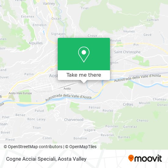 Cogne Acciai Speciali map