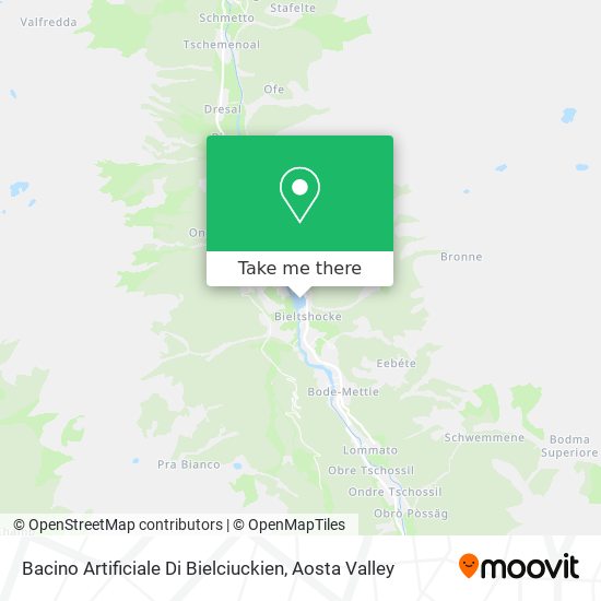 Bacino Artificiale Di Bielciuckien map
