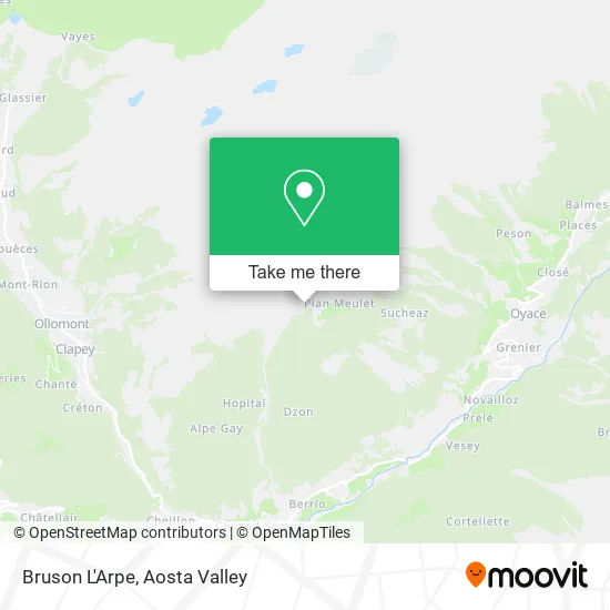 Bruson L'Arpe map