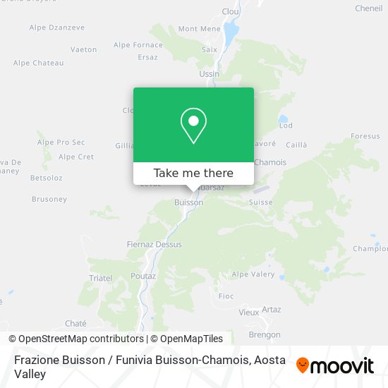 Frazione Buisson / Funivia Buisson-Chamois map