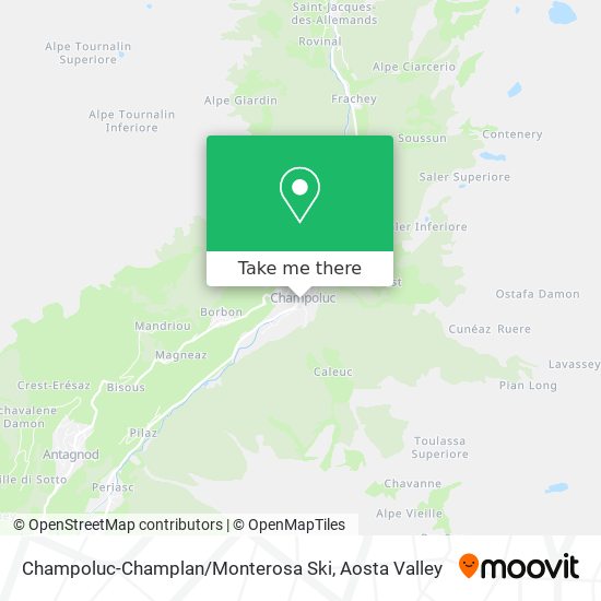 Champoluc-Champlan / Monterosa Ski map