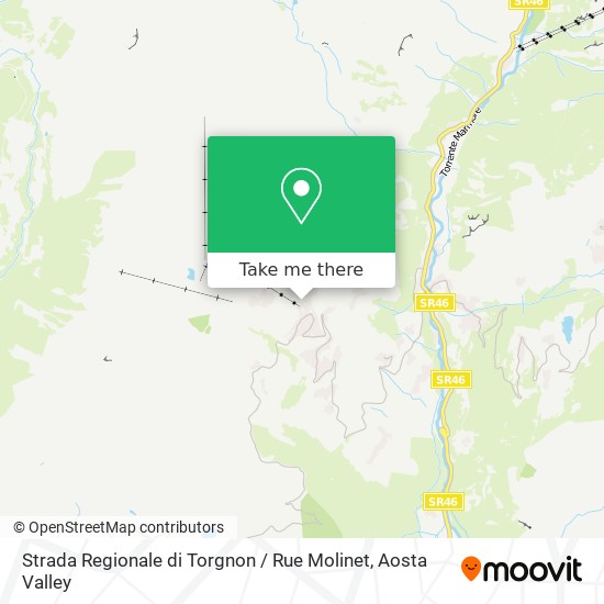 Strada Regionale di Torgnon / Rue Molinet map