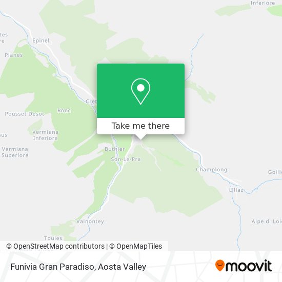 Funivia Gran Paradiso map