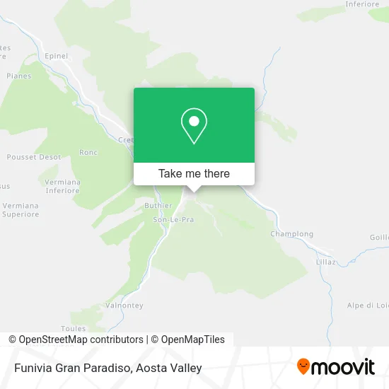 Funivia Gran Paradiso map