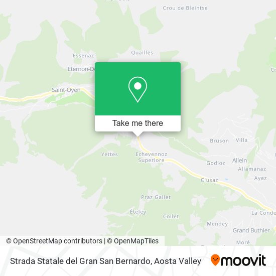 Strada Statale del Gran San Bernardo map