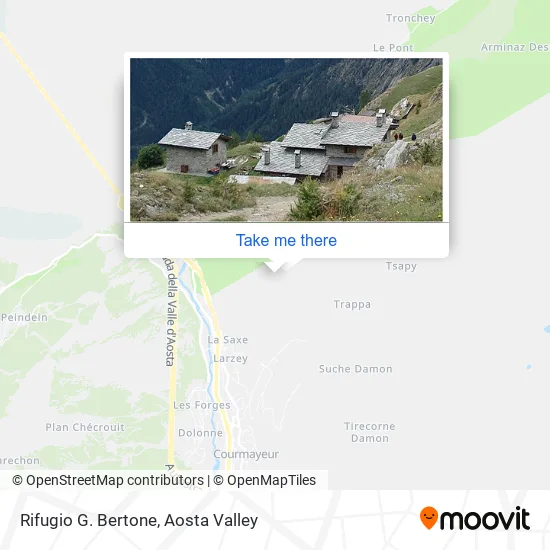 Rifugio G. Bertone map