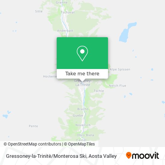 Gressoney-la-Trinitè / Monterosa Ski map