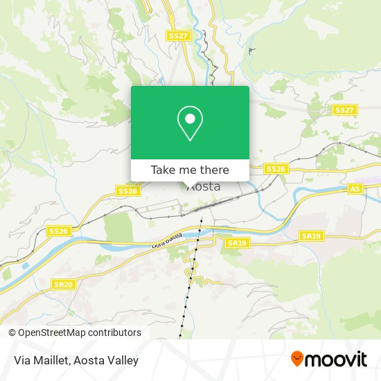 Via Maillet map