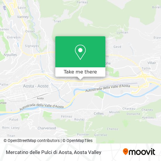 Mercatino delle Pulci di Aosta map