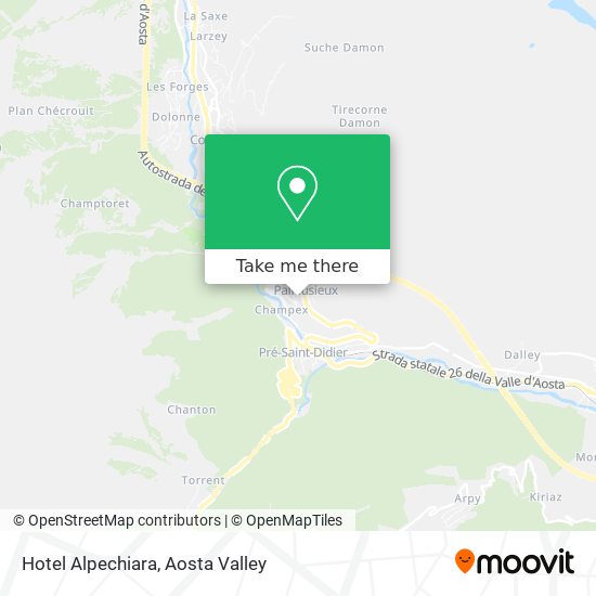 Hotel Alpechiara map