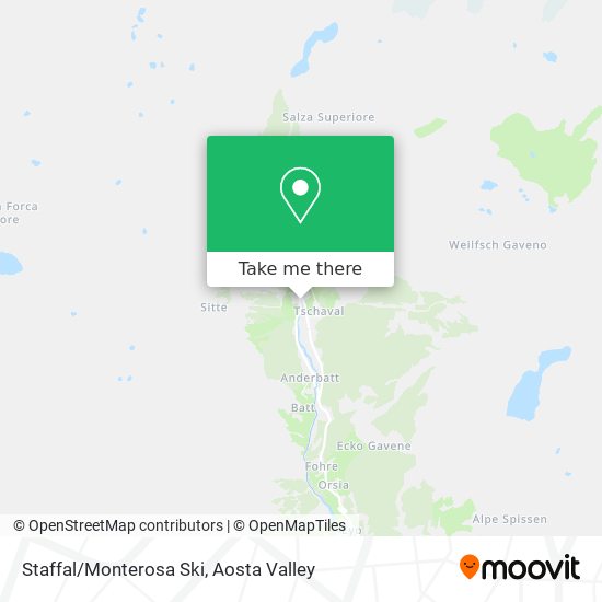 Staffal/Monterosa Ski map