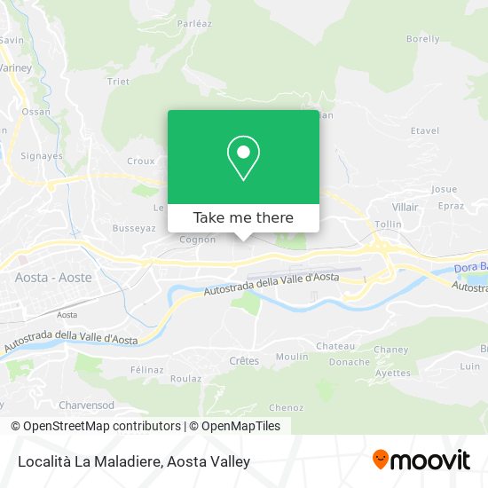 Località La Maladiere map