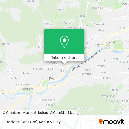 Frazione Petit Cre' map