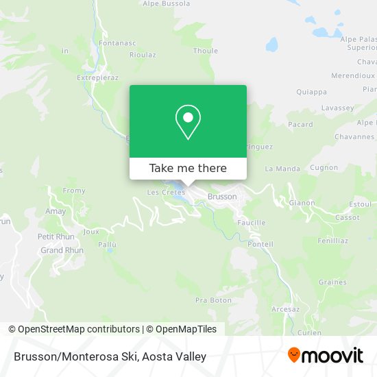 Brusson/Monterosa Ski map