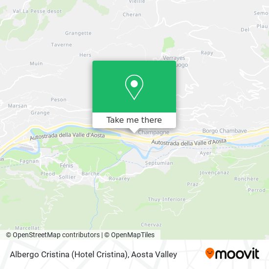 Albergo Cristina (Hotel Cristina) map