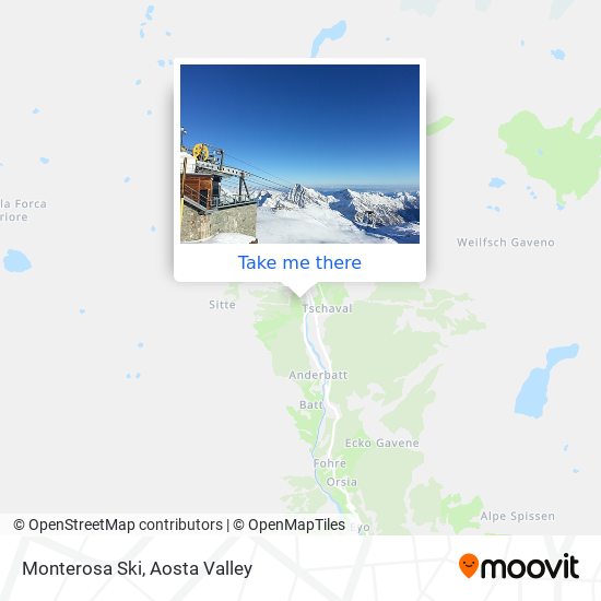 Monterosa Ski map