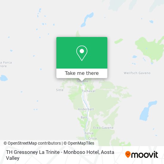 TH Gressoney La Trinite - Monboso Hotel map