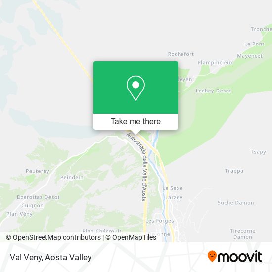 Val Veny map