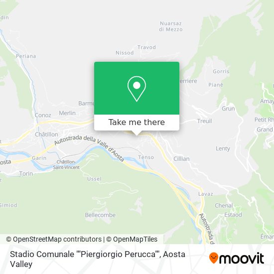Stadio Comunale ""Piergiorgio Perucca"" map