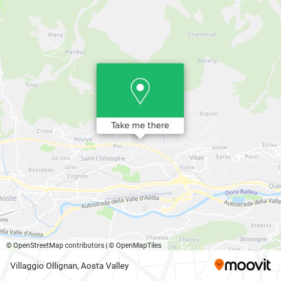 Villaggio Ollignan map