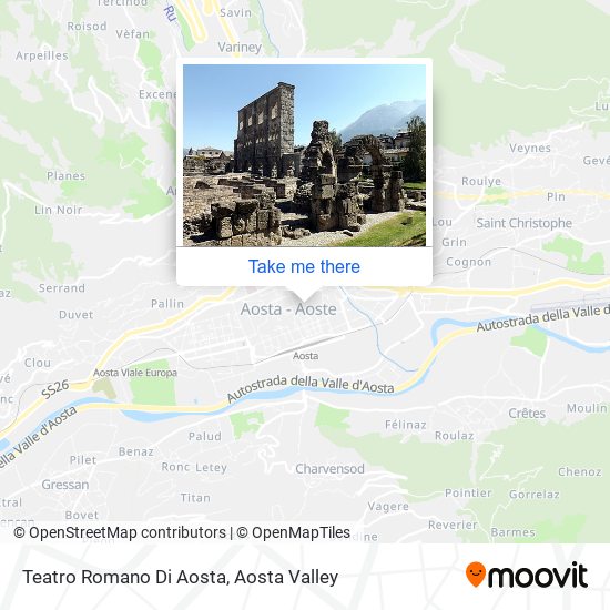 Teatro Romano Di Aosta map
