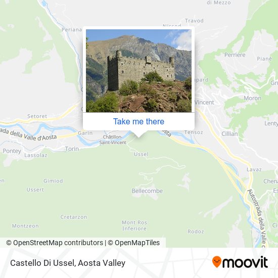 Castello Di Ussel map