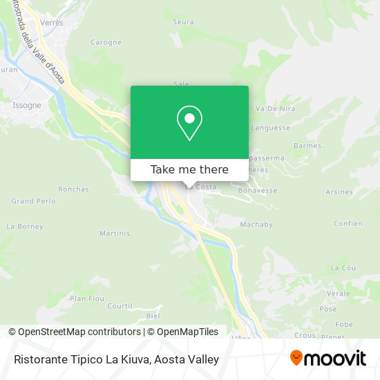 Ristorante Tipico La Kiuva map