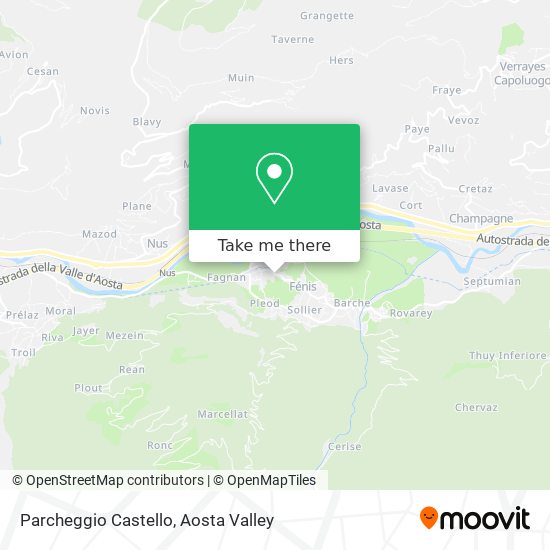 Parcheggio Castello map