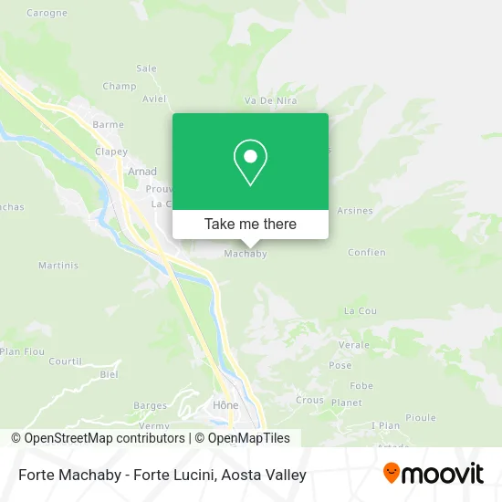 Forte Machaby - Forte Lucini map