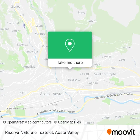 Riserva Naturale Tsatelet map
