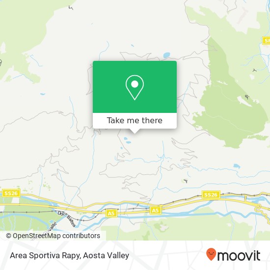 Area Sportiva Rapy map