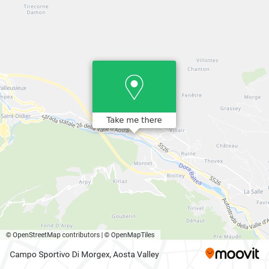 Campo Sportivo Di Morgex map