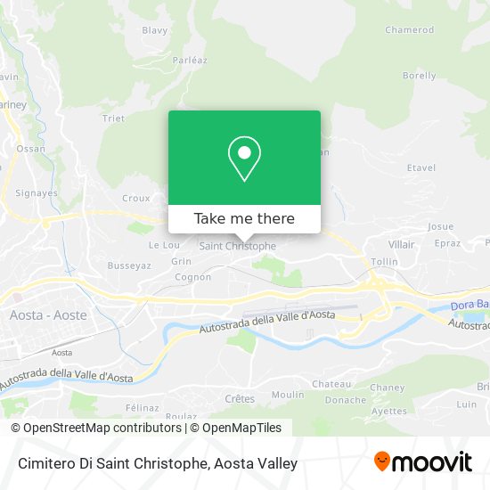 Cimitero Di Saint Christophe map