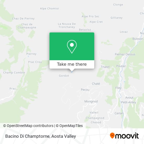 Bacino Di Champtorne map