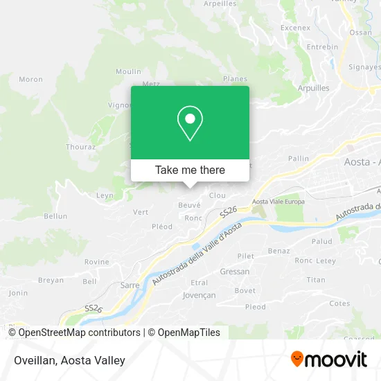 Oveillan map