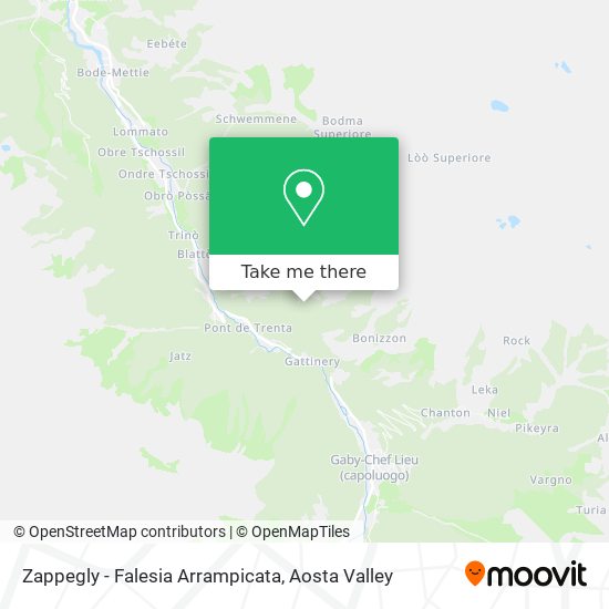 Zappegly - Falesia Arrampicata map